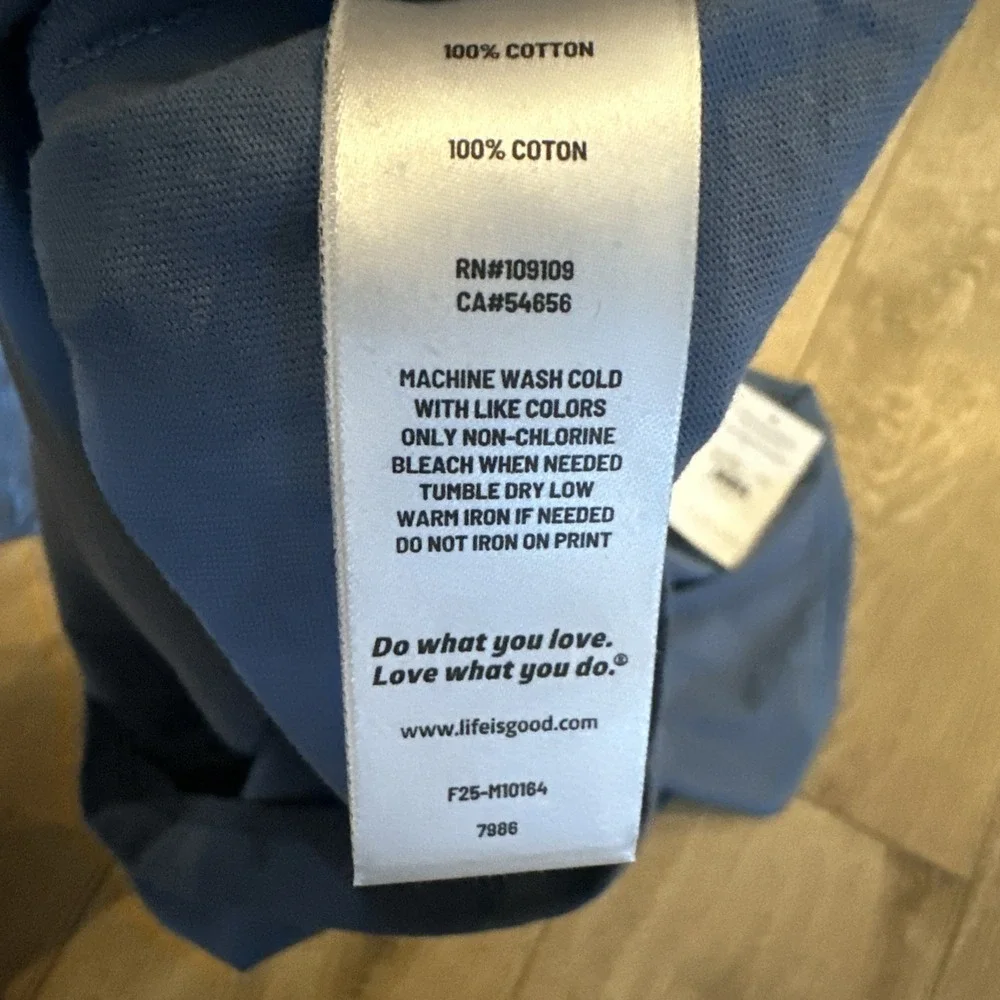 Life Is Good‎ Men's SS Tee Blue Jeep Off Road Adventure Medium NEW - Picture 6 of 9